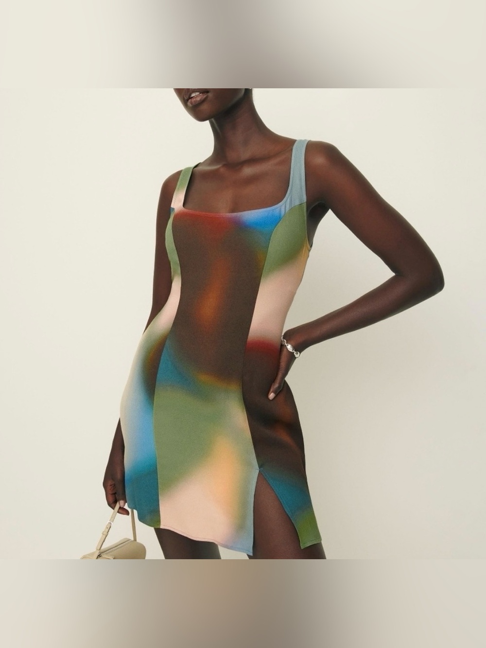 Reformation Noha Dress in Blur - Mini